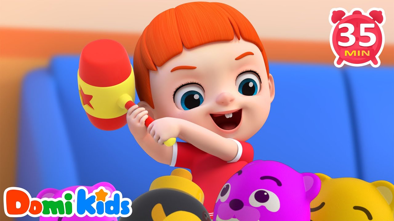 歡樂打地鼠🐹🎯｜訓練反應力的趣味遊戲｜動物模仿律動歌｜邊跳邊學身體協調｜寶貝多米