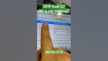 2019 AUDI Q7 AC is Not Working? Not blowing cold? We fix it