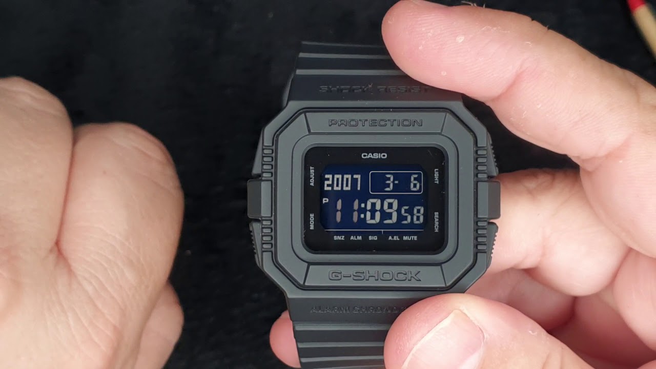 CASIO G-SHOCK DW-D5500BB - YouTube