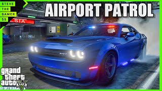 GTA 5 Lspdfr| New 0.4.8 Airport Patrol| GTA 5 Lspdfr Mod| 4K