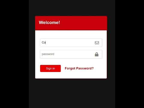 Creating a Login Form using HTML and CSS