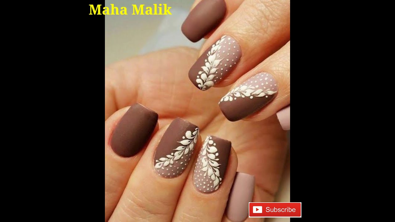 2. "How to Create Stunning Brown Nail Art Designs" - wide 3