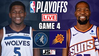 Minnesota Timberwolves vs Phoenix Suns Game 4 | NBA Playoffs Live Scoreboard