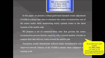 VGDRA A Virtual Grid-Based Dynamic Routes Adjustment Scheme for Mobile sink