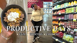 Productive Days in my Life as a Mom | Gym, Grocery Shopping & Cooking