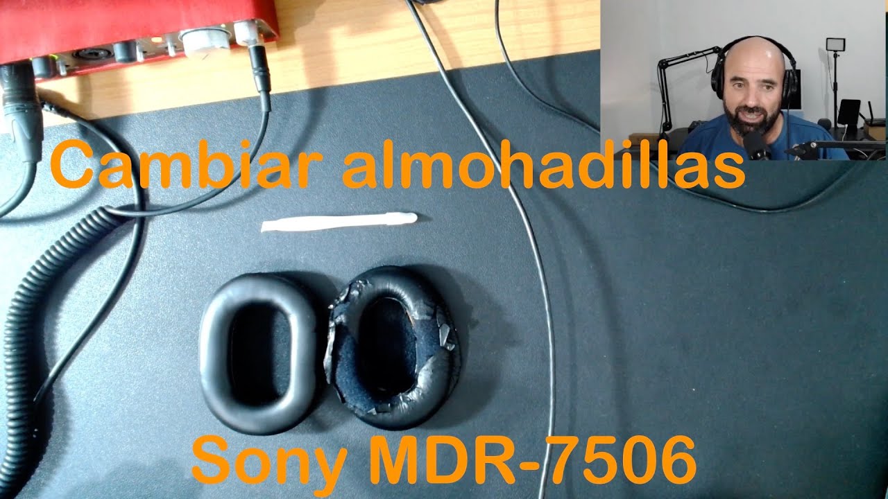 Cómo cambiar las almohadillas a los auriculares Sony MDR-7506 