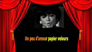 Video thumbnail of "Karaoké Régine  -  Les p'tits papiers"