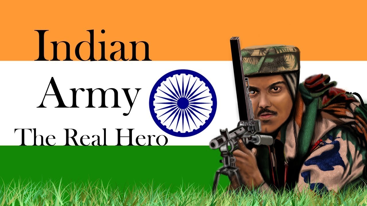 Indian Army Soldier | The Real Hero | Digital Painting | Soch Art - YouTube