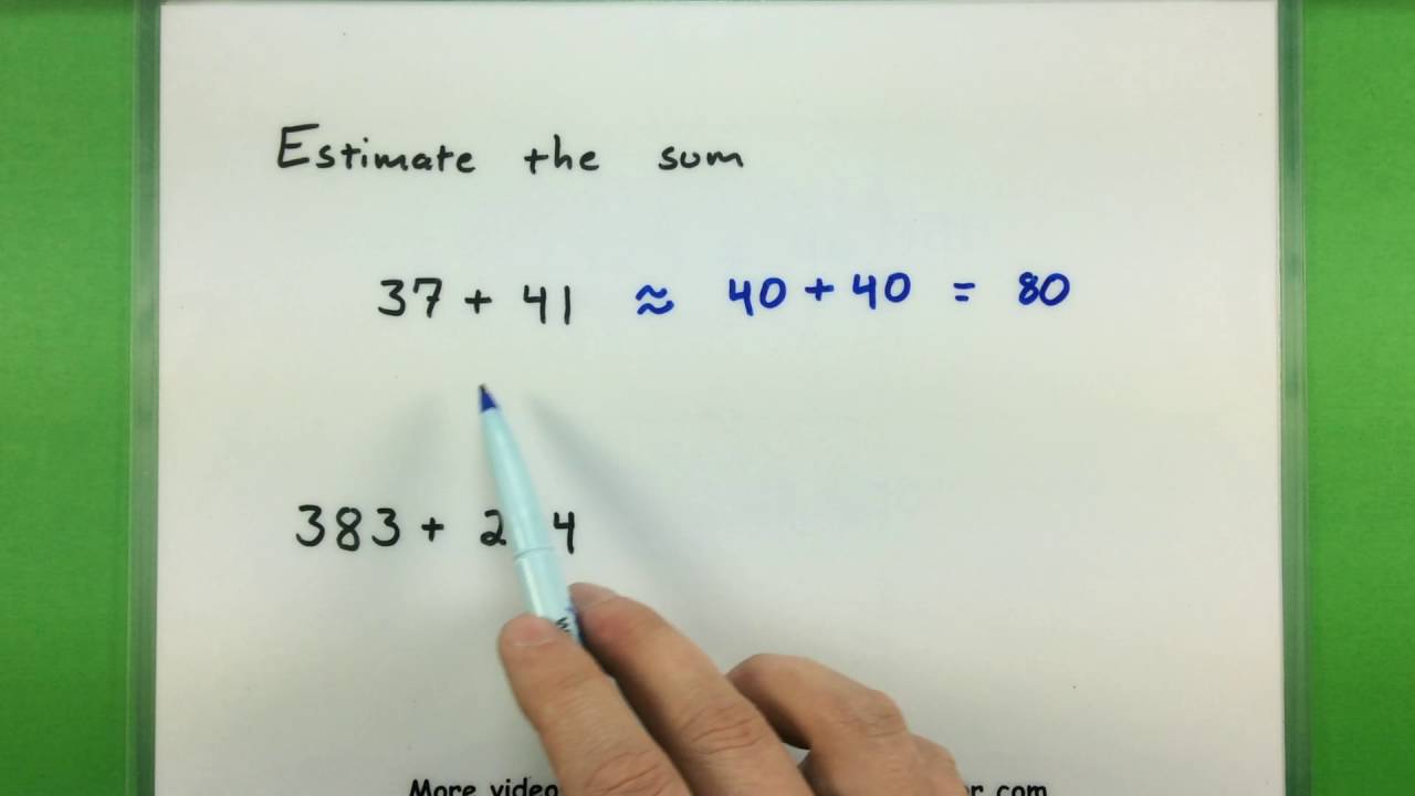 basic-math-using-rounding-to-estimate-sums-youtube