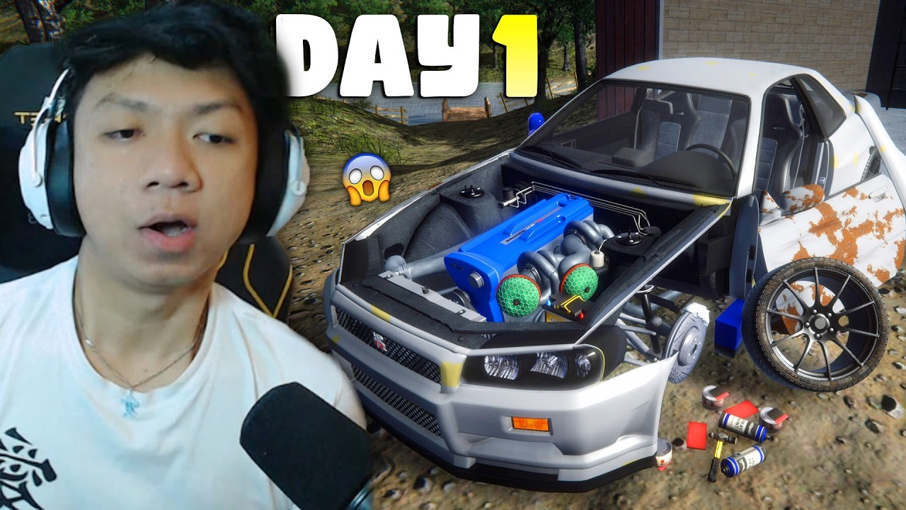 Gue mencoba RESTORASI mobil NISSAN SKYLINE R34 yang HANCUR