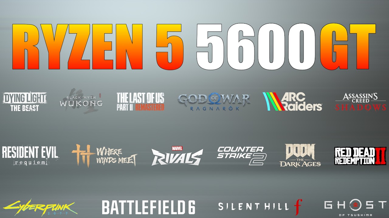 Ryzen 5 5600GT – Can Vega 7 Still Game in 2026? (25 Games Tested