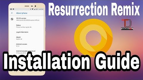 Best 8.1 Oreo Rom 2018 -Resurrection Remix OS on Redmi 4/4X