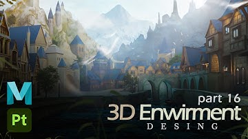 Create an Epic 3D Medieval Gaming Environment in Maya Part 16 | #3d #maya3d #youtube #tutorial