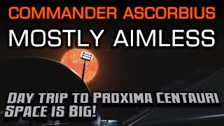 Day trip to Proxima Centauri - Space is Big!
The Elite Dangerous adventures of the inept Commander Ascorbius as he takes a Day Trip to our closest star with a newly discovered potential earth like planet - Proxima Centauri B.
He comes to appreciate that Space is Big! Really Big!
But at only 4 lightyears away, What could possibly go wrong? Day trip to Proxima Centauri - Space is Big!