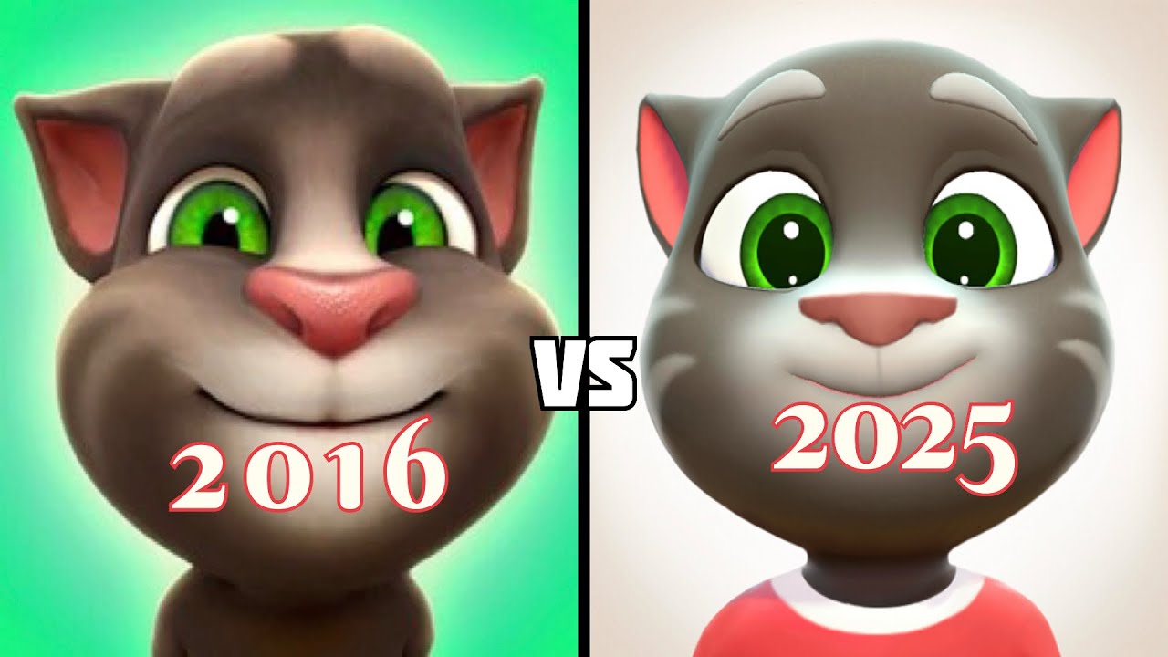 Talking Tom Cat 2016 vs 2025 😱 Biggest Change Ever!