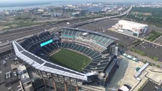 Fly Over Citizens Bank Park and Lincoln Financial Field