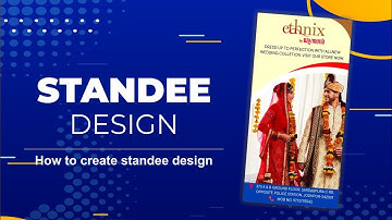 How to Make Standee Design in CorelDraw | standee kese banaye