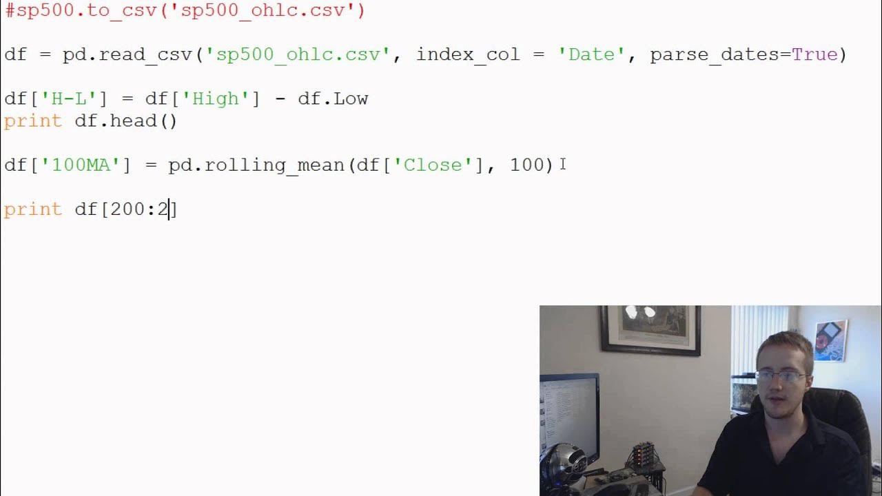 Pandas with Python 2.7 Part 5 - Column Operations (Math, moving ...