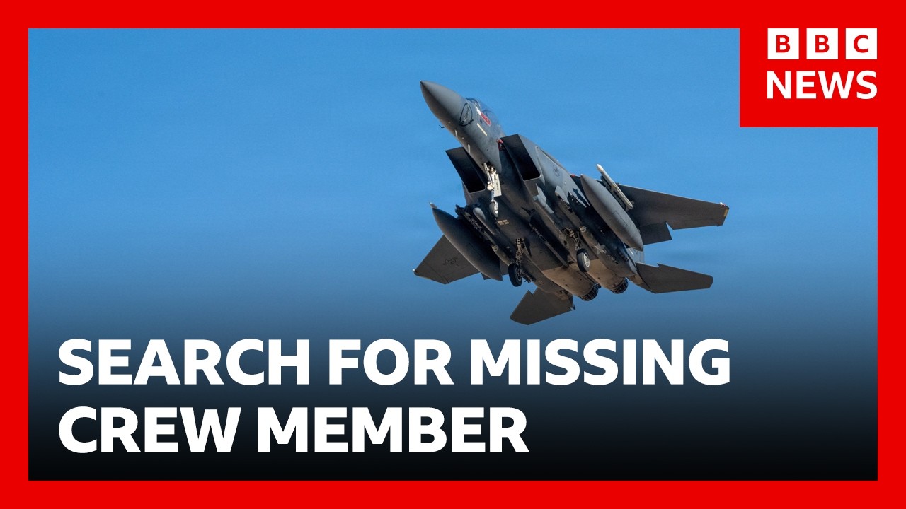 US continues search for missing crew member from downed jet as Iran offers capture reward | BBC News