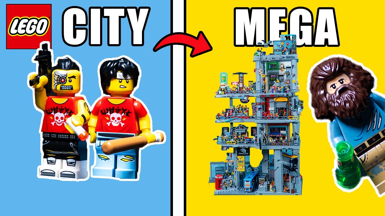 Я построил LEGO CITY в мегаздании