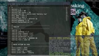 How to install Antergos Openbox and customize it - 17 tint2 settings