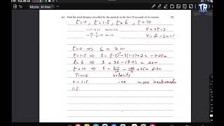 M20/42/Q7 | Motion in a Straight Line ||Torus Academia