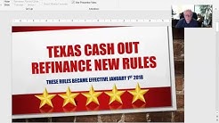 New Texas Cash Out Refinance Rules in Kingwood Effective January 2018 