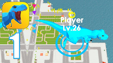 Dinosaur Rampage - Gameplay Walkthrough Part 1 - Big Dino (iOS, Android)