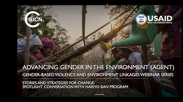 AGENT Webinar: GBV and Environment Linkages - A spotlight conversation with the Hariyo Ban Program