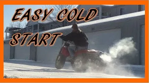 3 wheeler Cold Start - Honda 200x Starts First Kick in 4°F (-16°C)