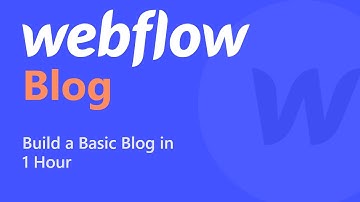 Build a Simple Blog with #Webflow