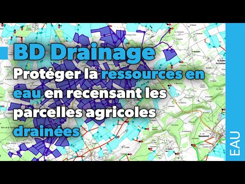 BD drainage : parcelles agricoles drainées, où va l'eau de pluie