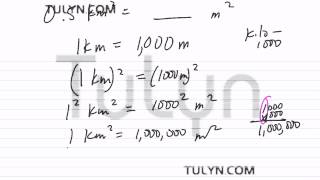 Conversion of Metric Units: Convritng Squared Kilometers to Squared Meters