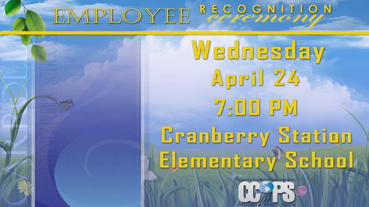 Carroll County Public Schools 2024 Employee Recognition Ceremony YouTube