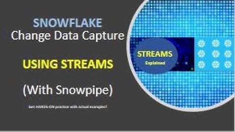 STREAMS Explained: Snowflake Change Data Capture Using Streams with a Snowpipe (Revised)
