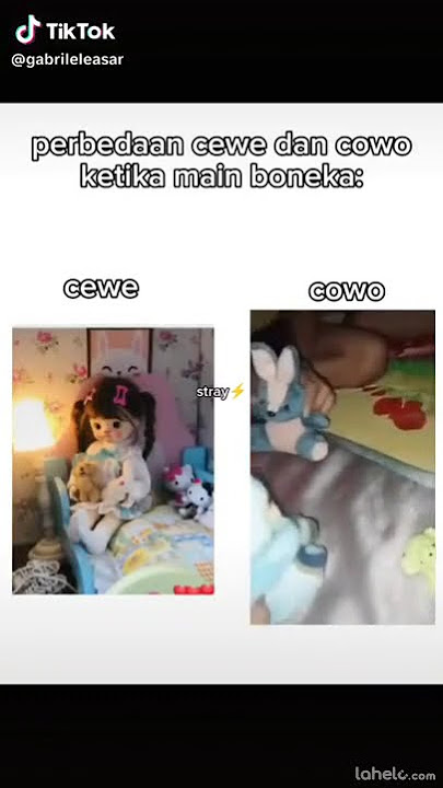 perbedaan antara cewek dan cowok lagi main boneka #memes  #lucu
