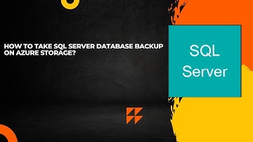 How to take SQL server database backup on azure storage?