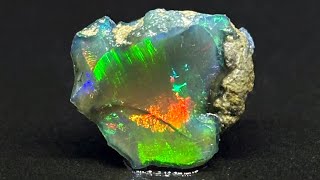 Rough Single Welo Ethiopian Color Splash Opal Cutter