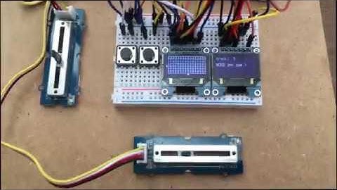 Portable analog modular synth : matrix mixer UI prototype