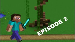 The start of the TREEHOUSE !: Minecraft survival 2 player part 2