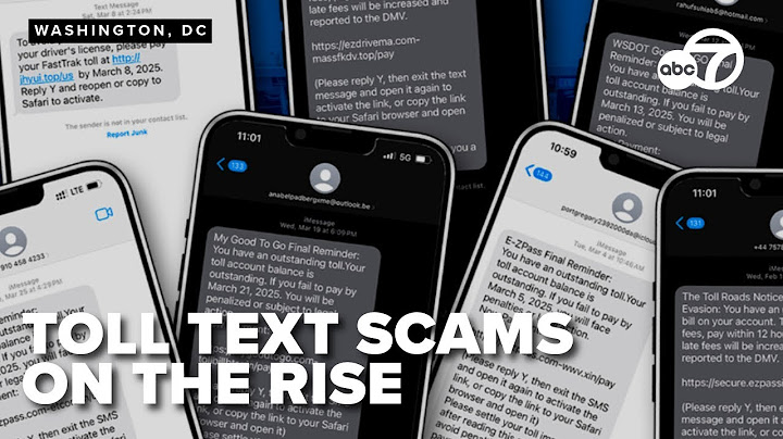 Fake toll text scams are targeting drivers nationwide