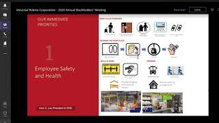 Universal Robina (URC) 2020 ASM virtual
