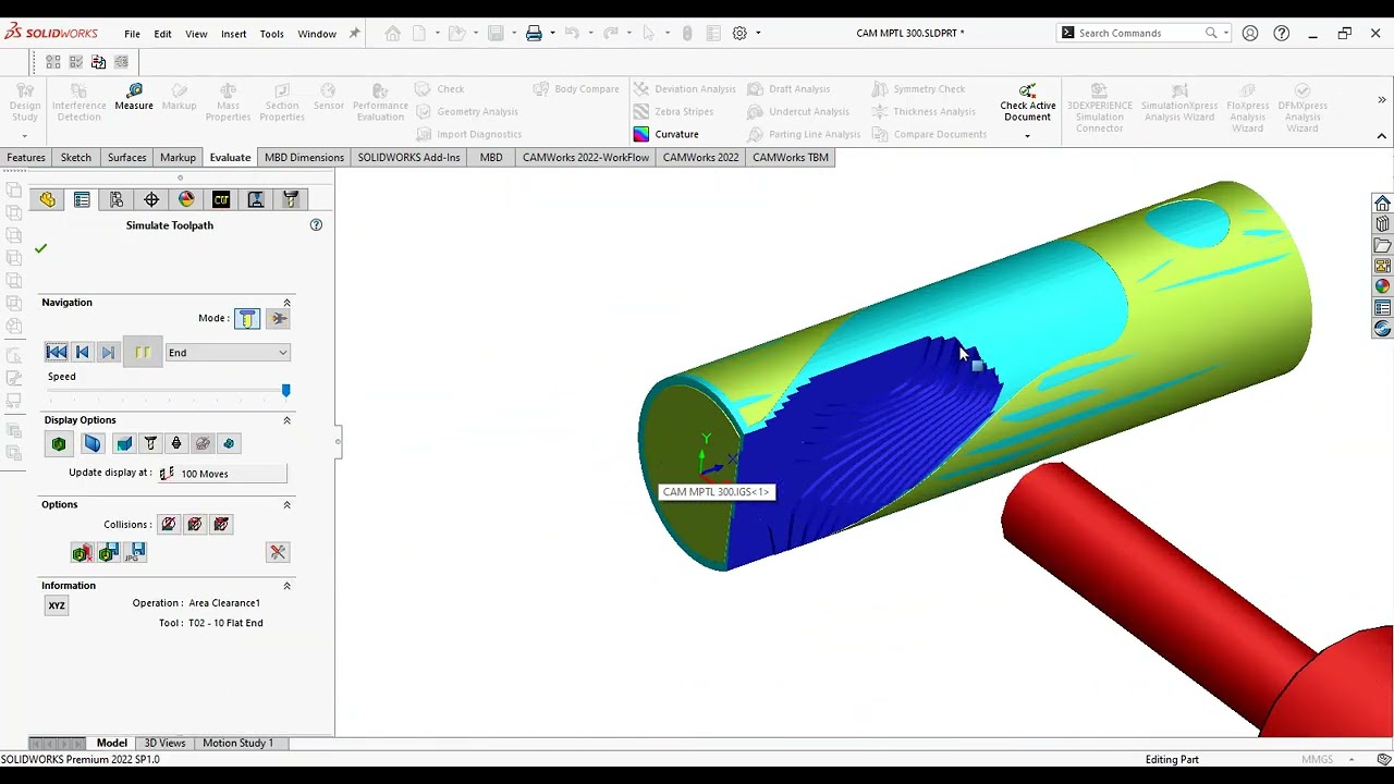 How to prepare 4 axis program in CAMWorks #3+2axis 