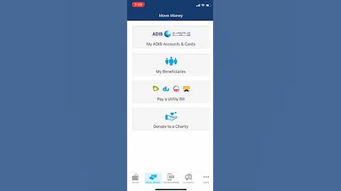 How to transfer money by ADIB mobile app