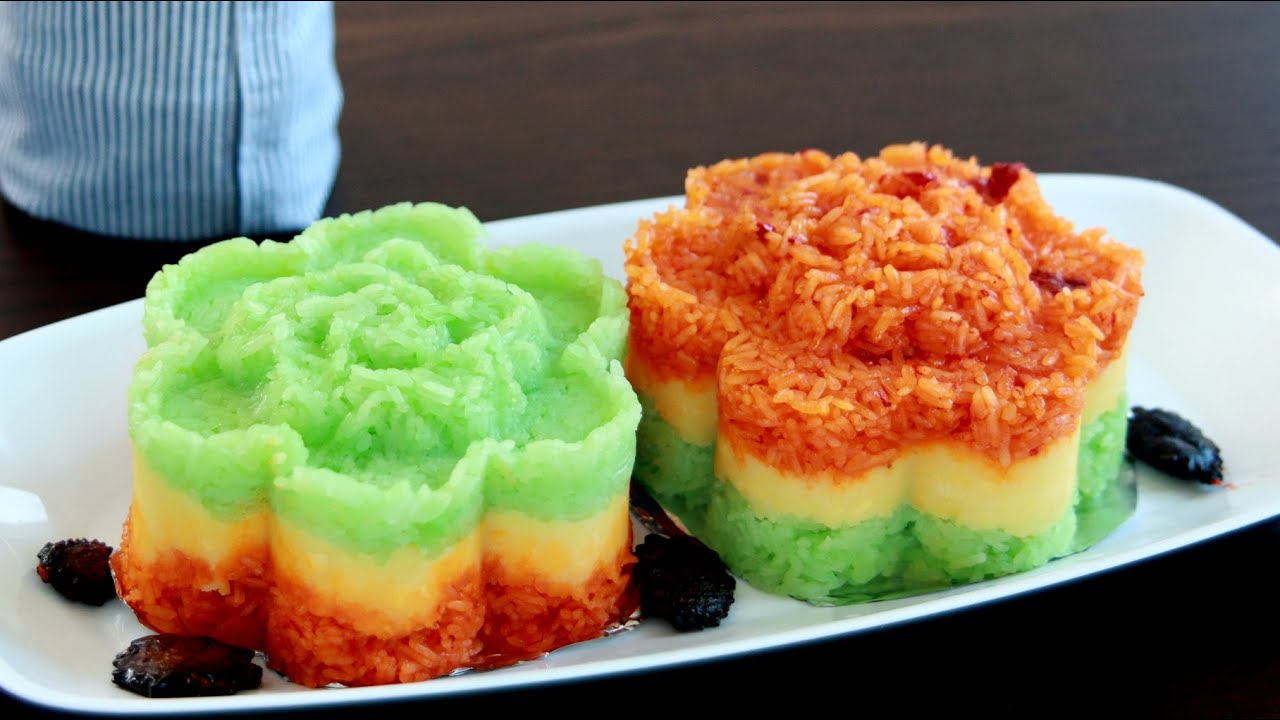 Three-color Sticky Rice - Xi ba mu (Recipe)   Helen