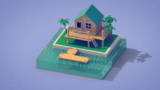 Beach Isometric Logo