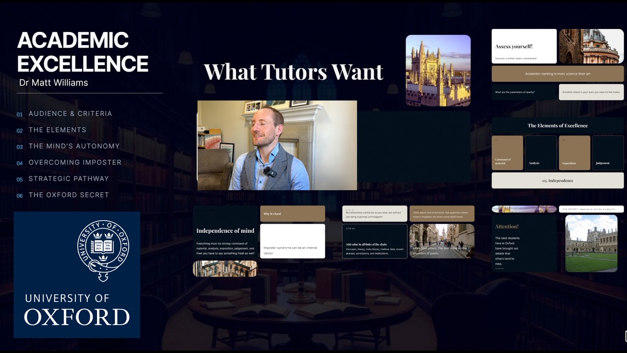 Oxford Tutorial Method Oxford Study Skills: How to be an ORIGINAL THINKER! - YouTube
