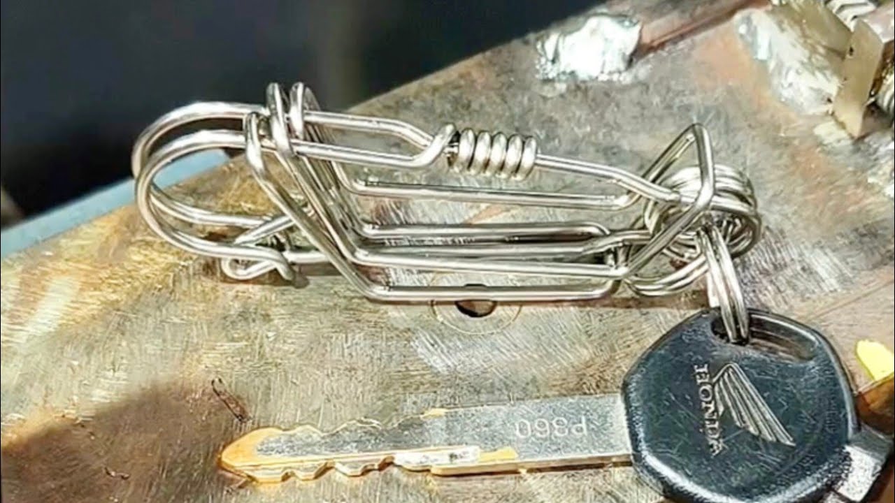 Making key chain with simple tool