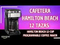 Hamilton Beach 12 cup programmable coffee maker | Cafetera Hamilton Beach 12 tazas PROGRAMABLE ☕