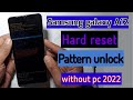 Samsung galaxy A12 Hard reset | galaxy A12 pattern password pin code unlock without pc